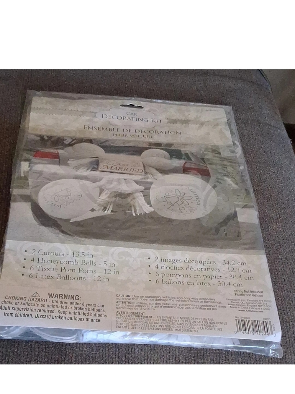 Car Decorating Kit - White -